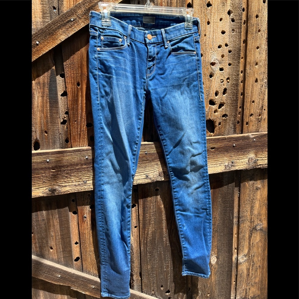 Mother Women's The Looker Skinny Blue Denim Jeans Size 25